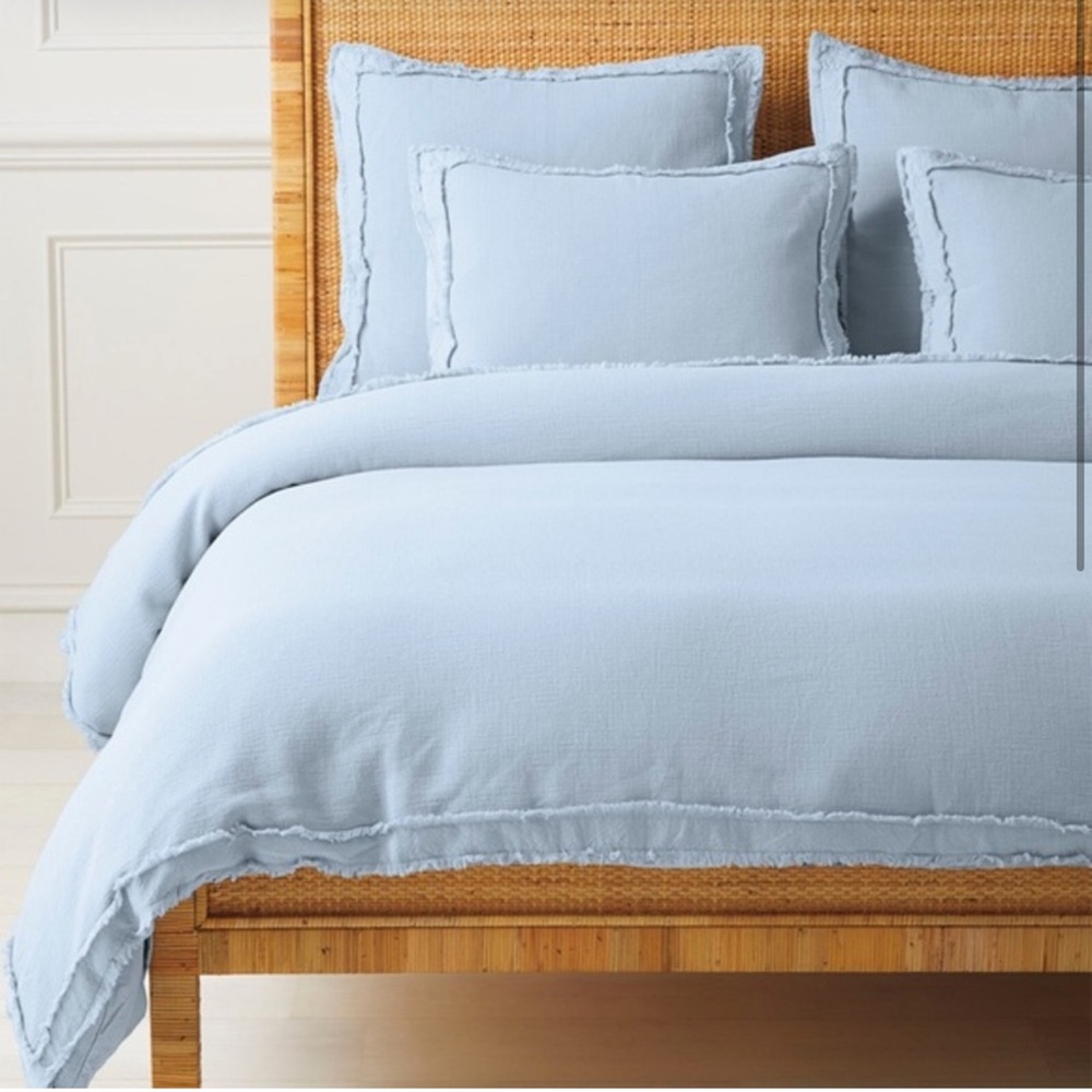 Serena & Lily Light Blue Duvet Cover